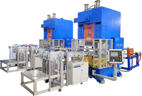 High Speed Fully Automatic Aluminium Foil Food Containers Production Line