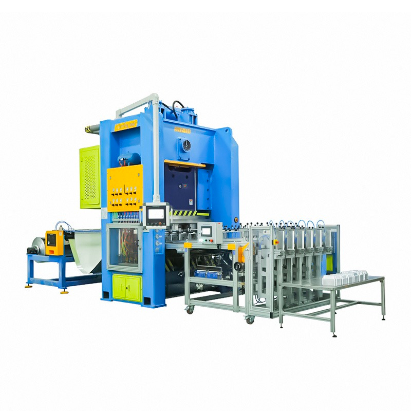 Advanced Food Packaging Foil Pan Production Line With Automatic Feeding