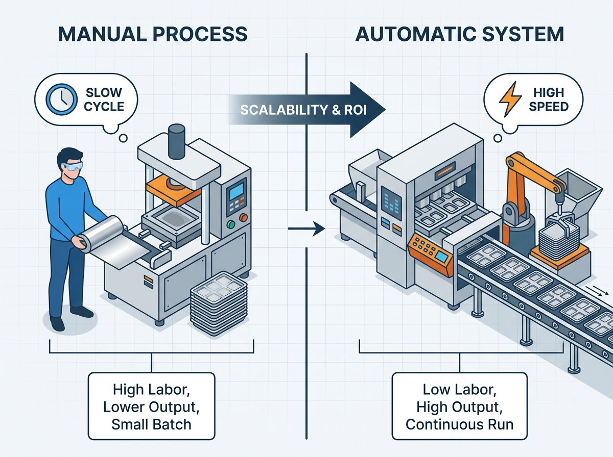 Automatic Aluminum Foil Tray Making Machine Overview