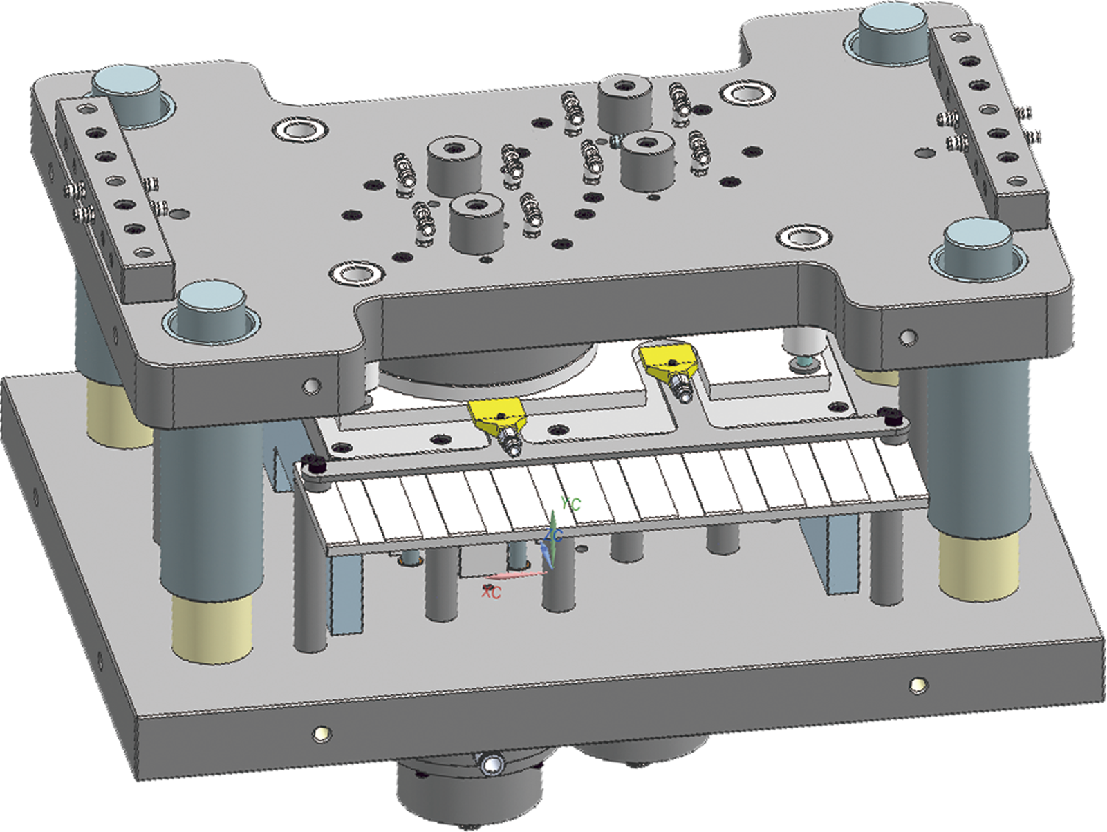 Core architecture of an automated foil container production press